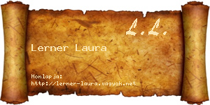 Lerner Laura névjegykártya