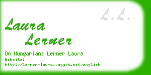 laura lerner business card